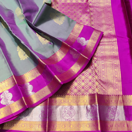 Kanchi Kuttu Vintage Handloom Pattu Saree - KMP3041
