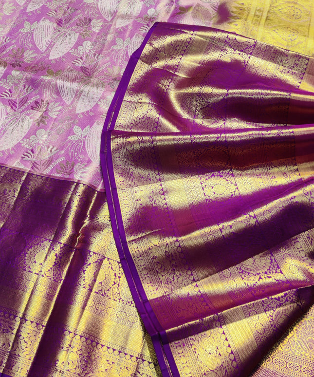 Kanchi Meenakari Brocade Pure handloom Silk Saree - KMP1794