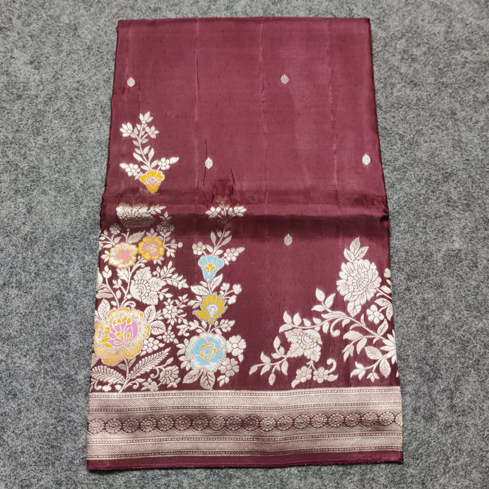 Crepe Banaras silk saree -BS03