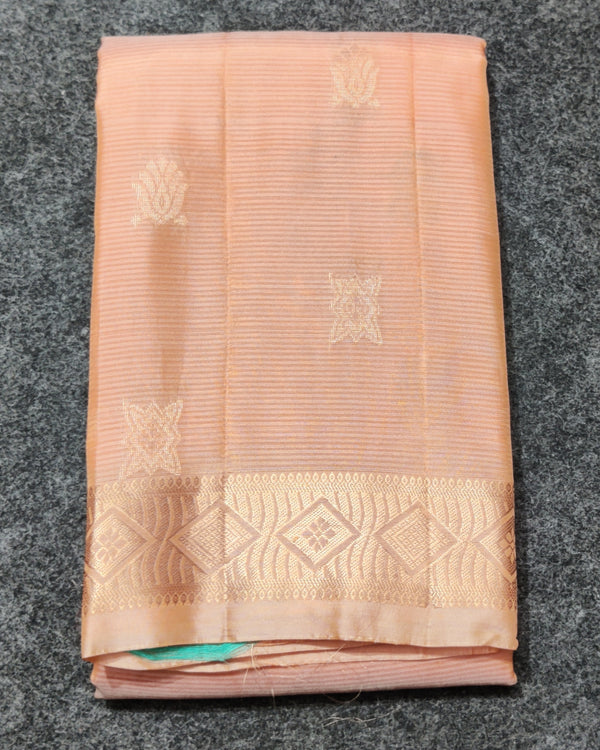 Kanchi Pure Silk Small Border Saree – KMP273