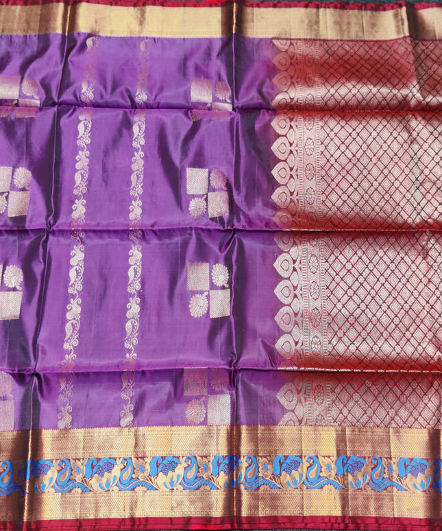 Meenakari kanchi lightweight pattu Saree - KMP2004