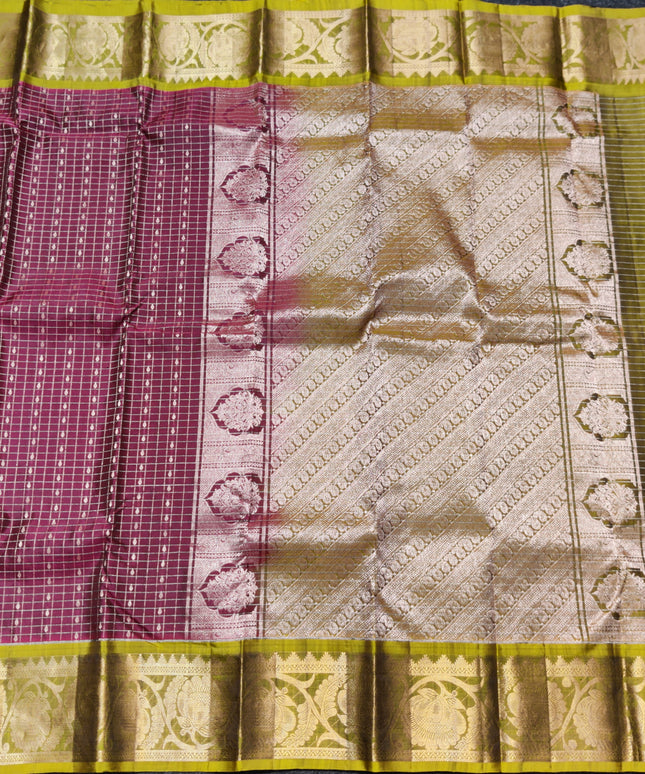 Kanchi Pure silk check - KMP2000