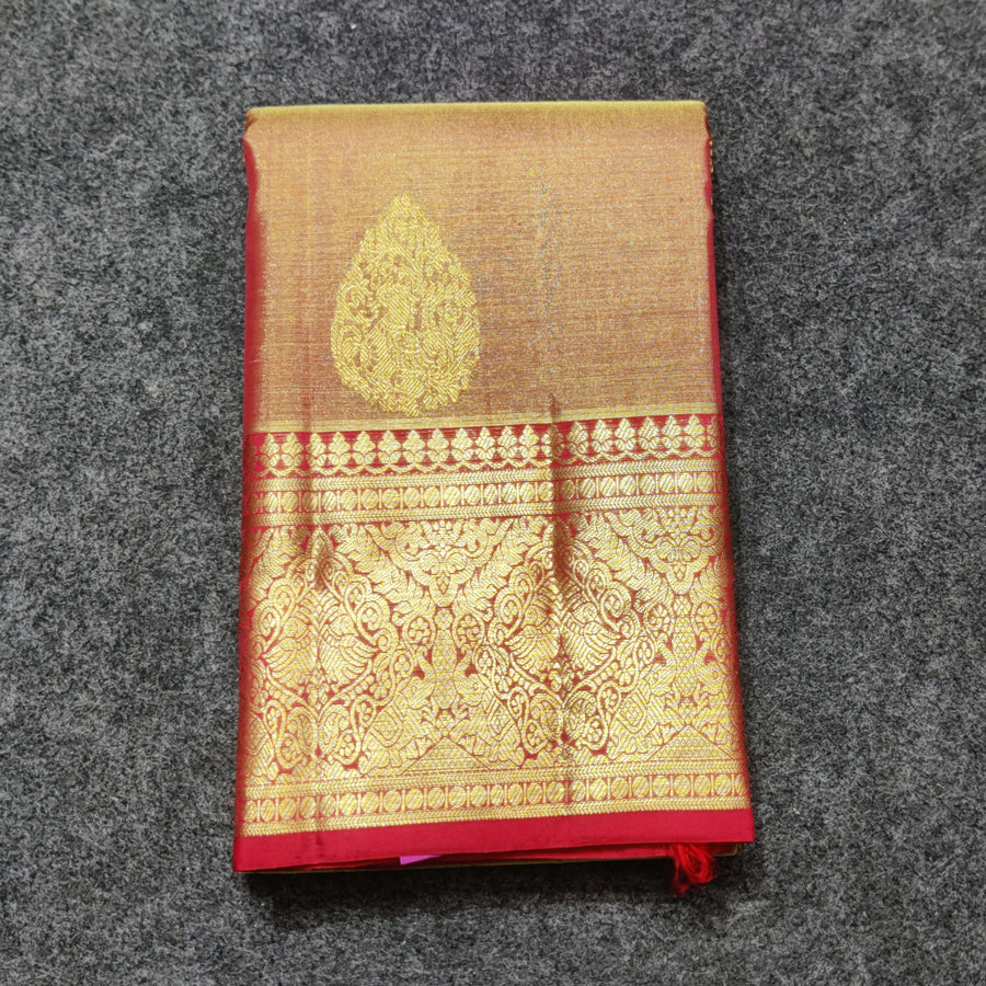 Kanchi Pure Handloom Tissue Silk Saree - KMP244
