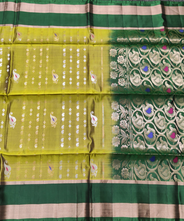 Lightweight pattu Scurt Border Saree - LWP84