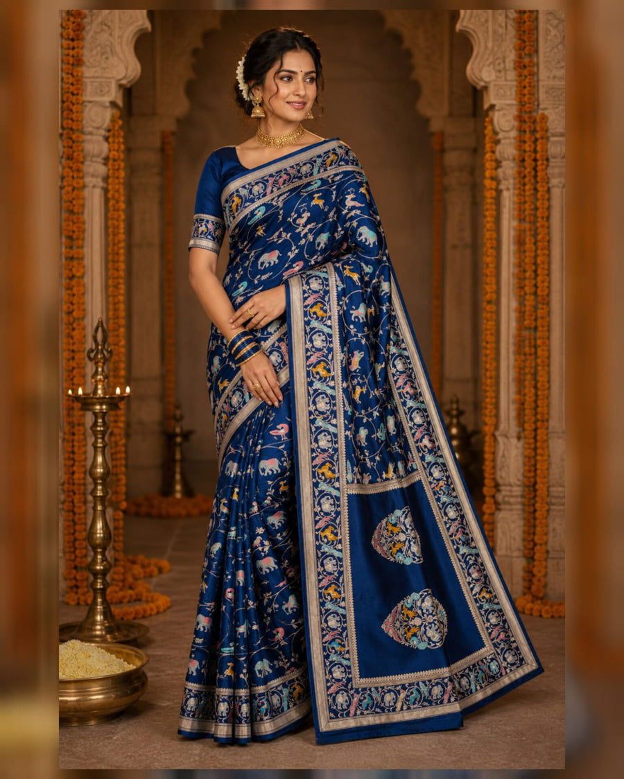 Mashru satin Silk Saree- MS51