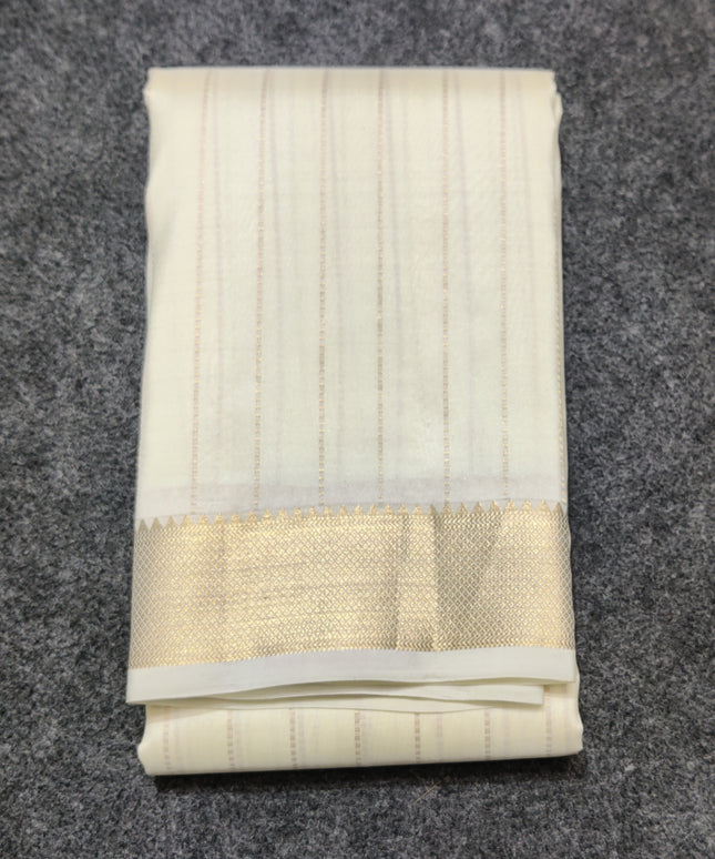 Kanchi pattu small border saree - KMP260