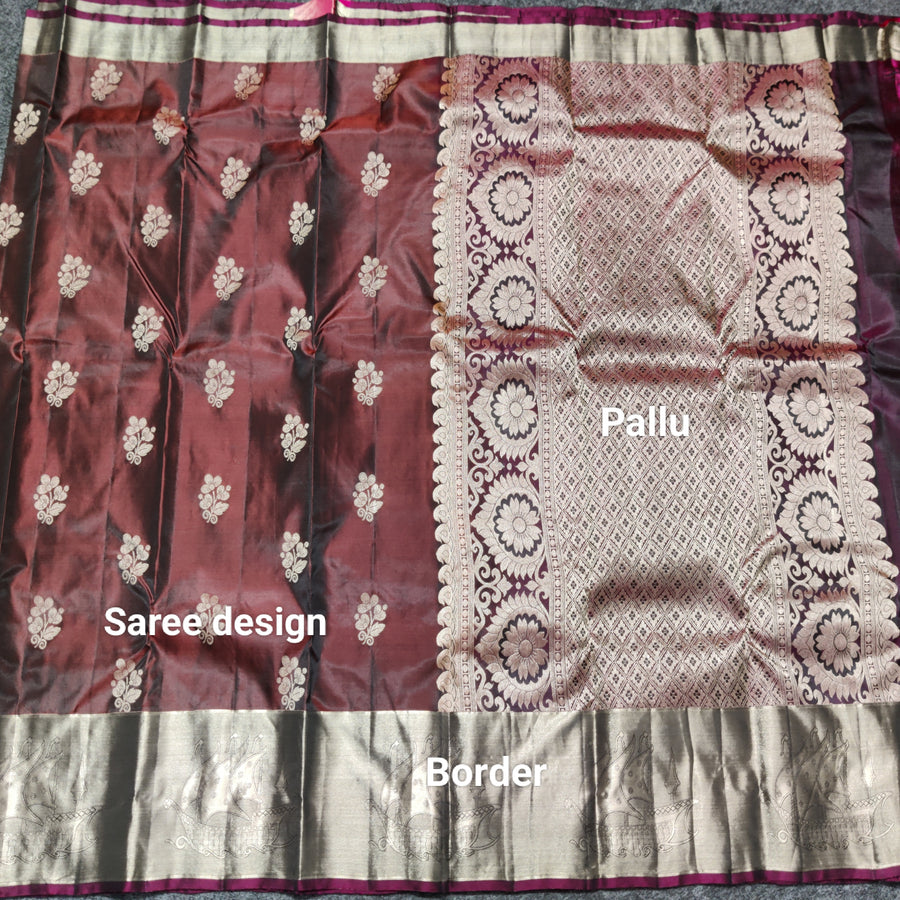 Lightweight pattu Scurt Border Saree - LWP416