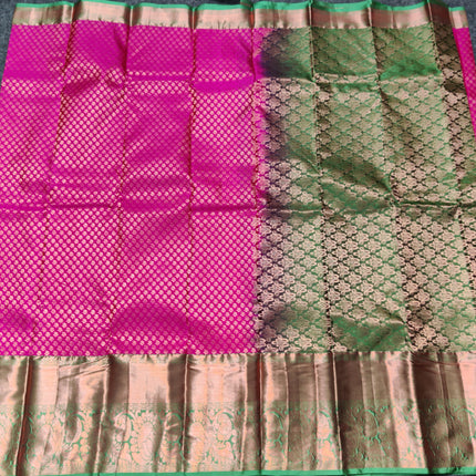 Kanchi pattu half fine Bridal Saree -HF274