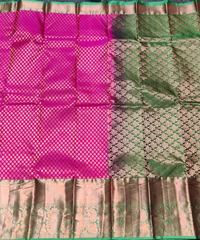 Kanchi pattu half fine Bridal Saree -HF274