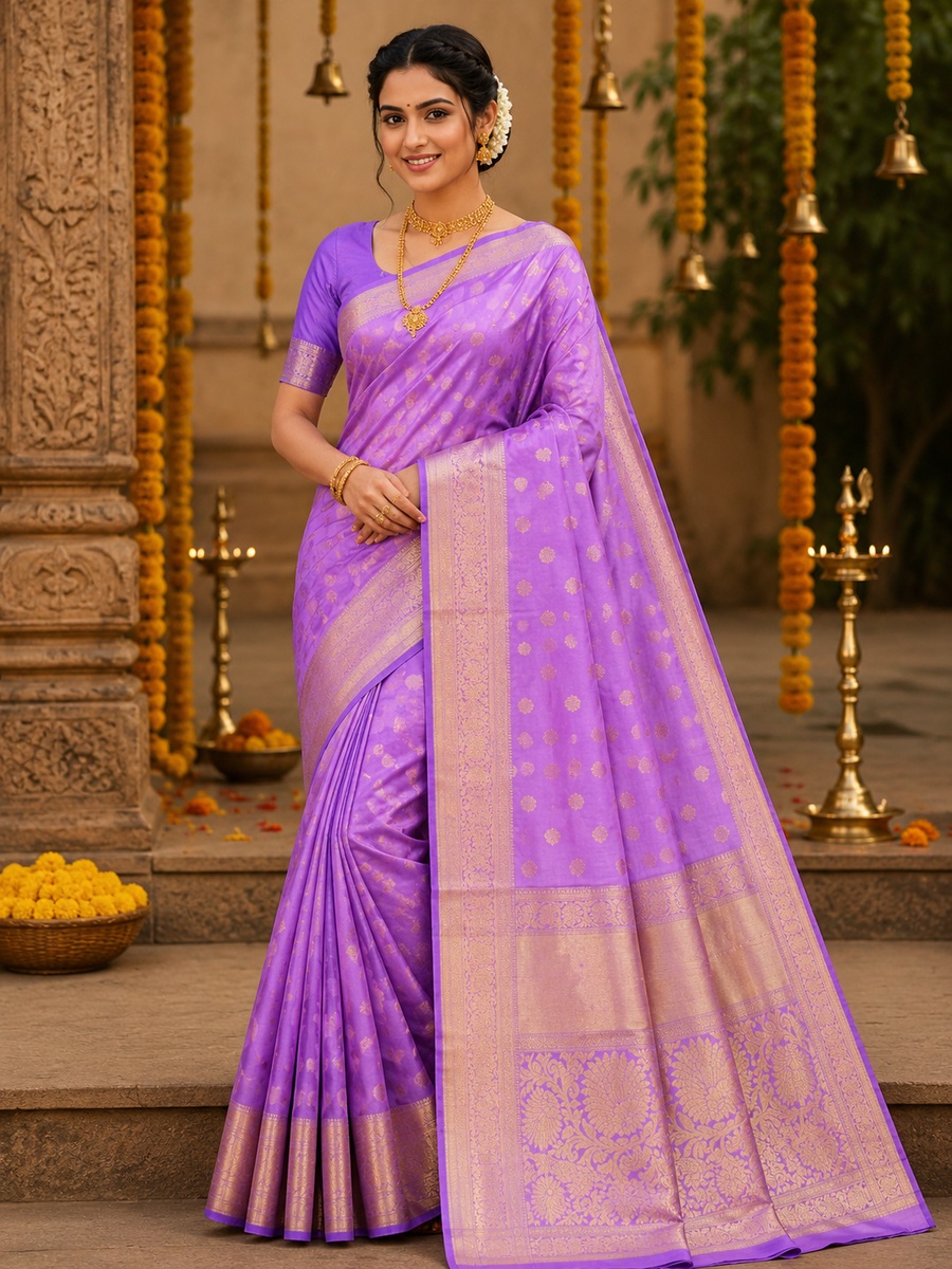 Kanchi pattu saree - KMP29
