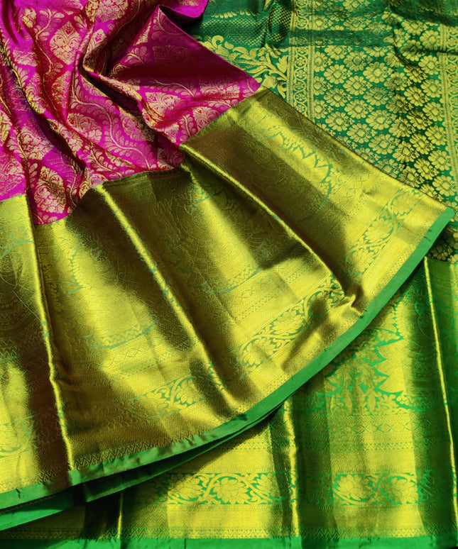 Kanchi Pattu Half Fine Brocade - SP45