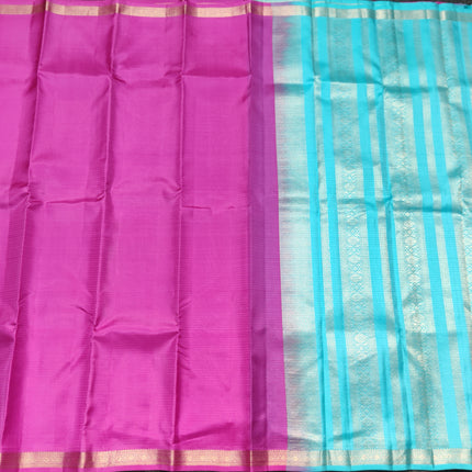 Kanchi pattu small border saree - KMP3016
