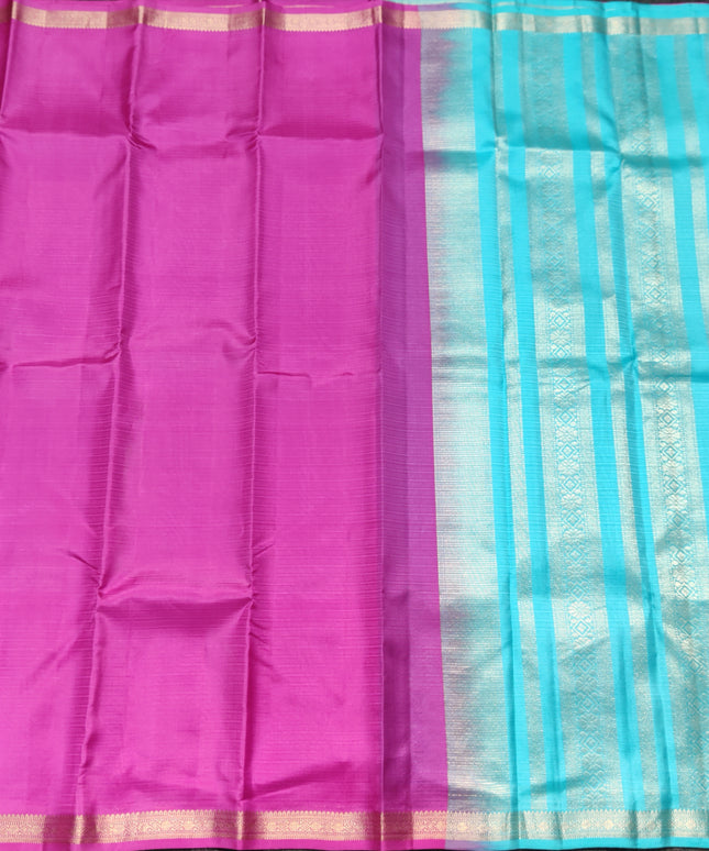 Kanchi pattu small border saree - KMP3016