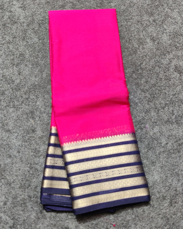 Mysore crepe semi silk saree - M15