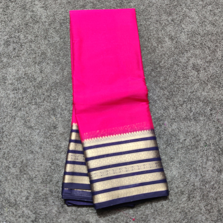 Mysore crepe semi silk saree - M15