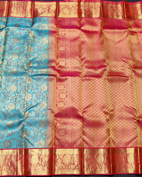Kanchi Meenakari Brocade Pure handloom Silk Saree - KMP3201 alternate view