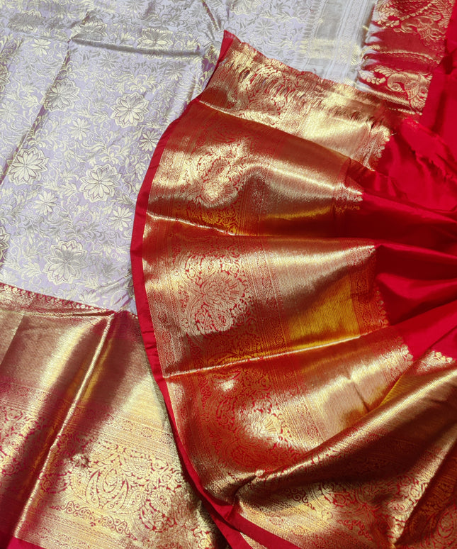Kanchi pattu half fine bridal wear saree HF32