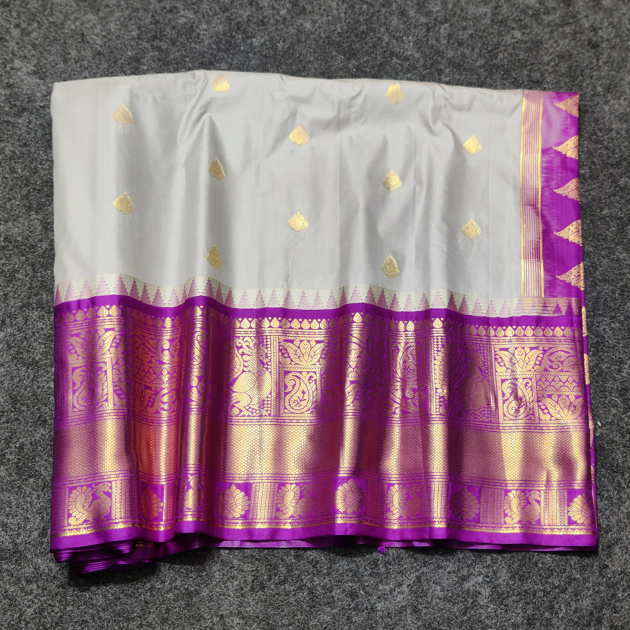 Gadwal Semi Silk Saree - GSM05