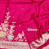 Crepe Banaras silk saree -BS01