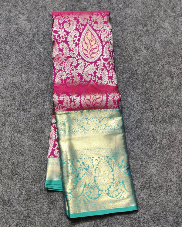 Kanchi pattu half fine bridal wear saree HF04