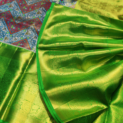 Kanchi Meenakari Brocade Pure handloom Silk Saree - KMP1784