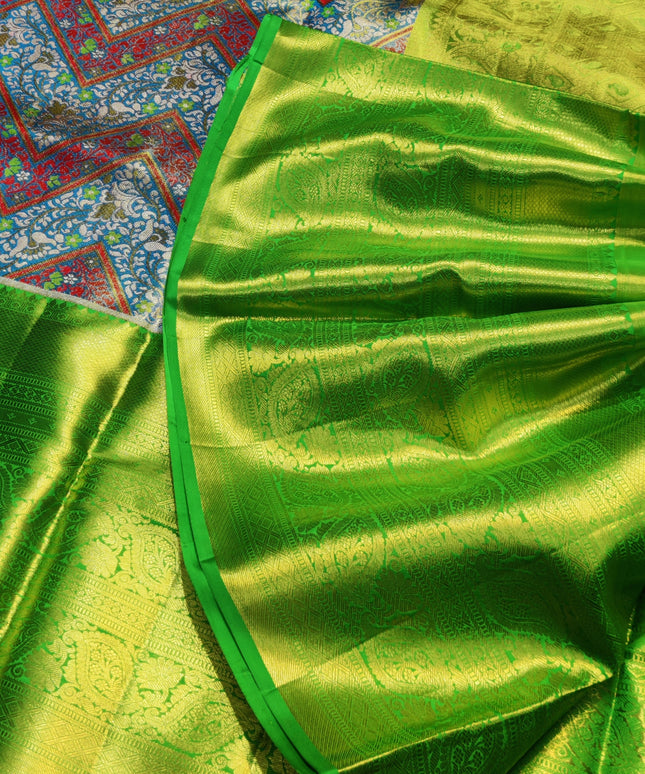 Kanchi Meenakari Brocade Pure handloom Silk Saree - KMP1784