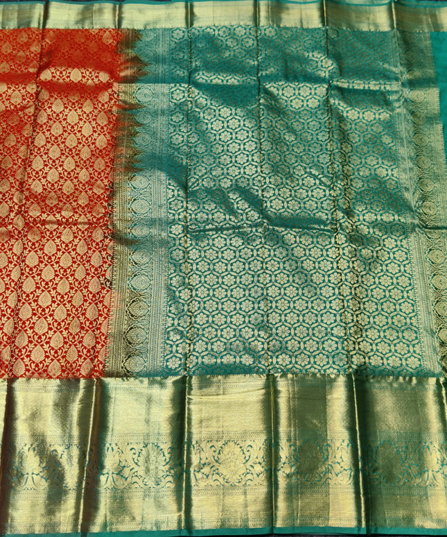 Kanchi pattu half fine Bridal Saree -HF272
