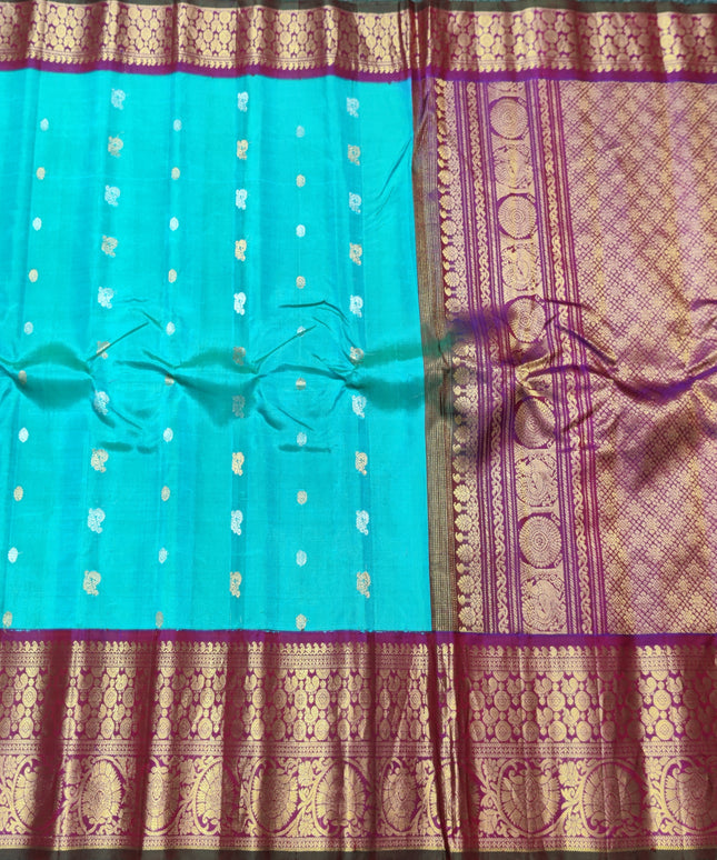 Gadwal pure handloom kuttu silk saree - GPS129