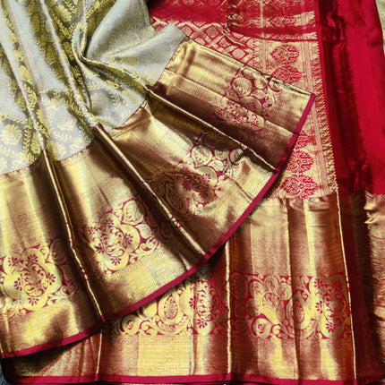Kanchi pattu half fine bridal wear saree HF35