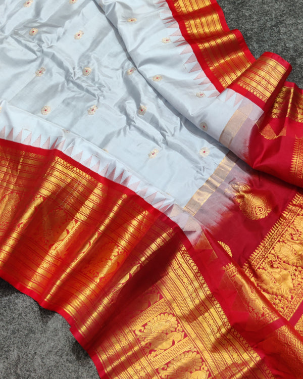 Gadwal Handloom pure silk- GPS50