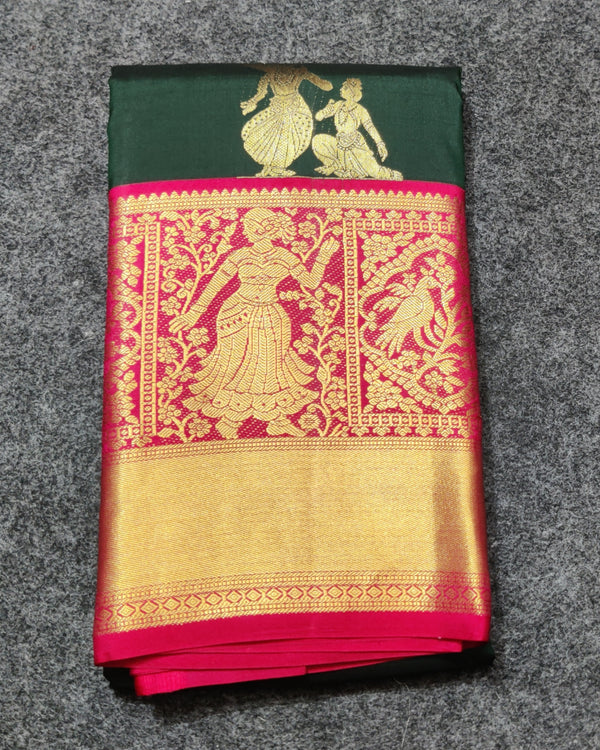 50% off Kanchi kuttu vintage Handloom saree - KMP83