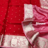 Chinon crepe silk saree -C14
