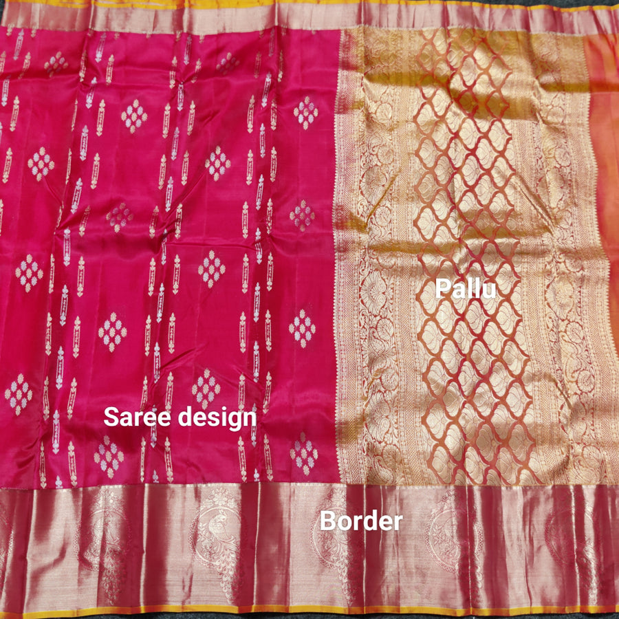 Lightweight pattu Scurt Border Saree - LWP408