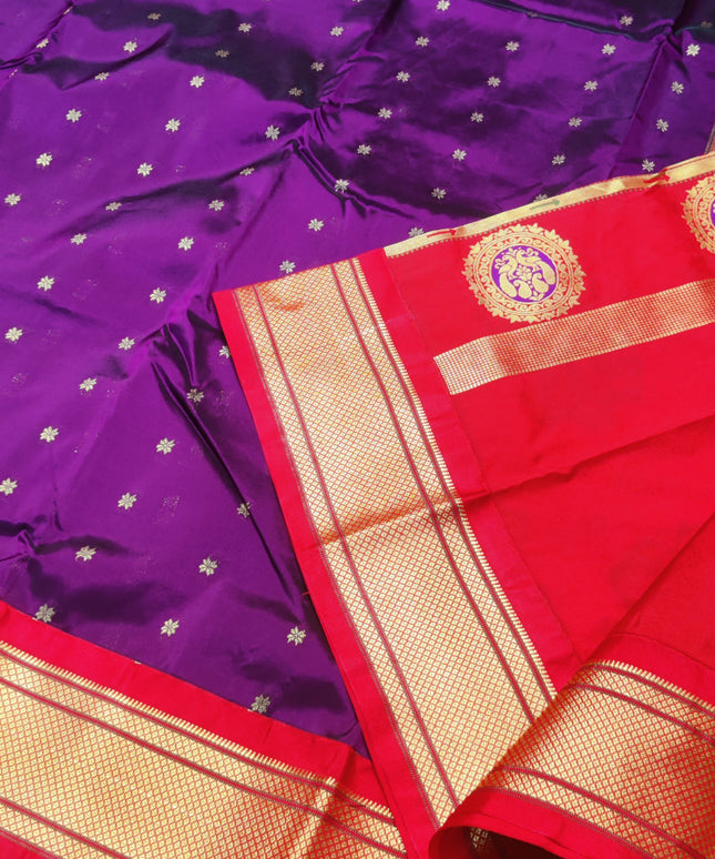 Gadwal Paithani Soft Silk Saree- GSM04