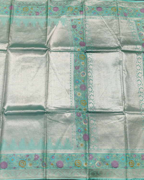 Banaras Tissue Paithani silk saree - BRS21 alternate view
