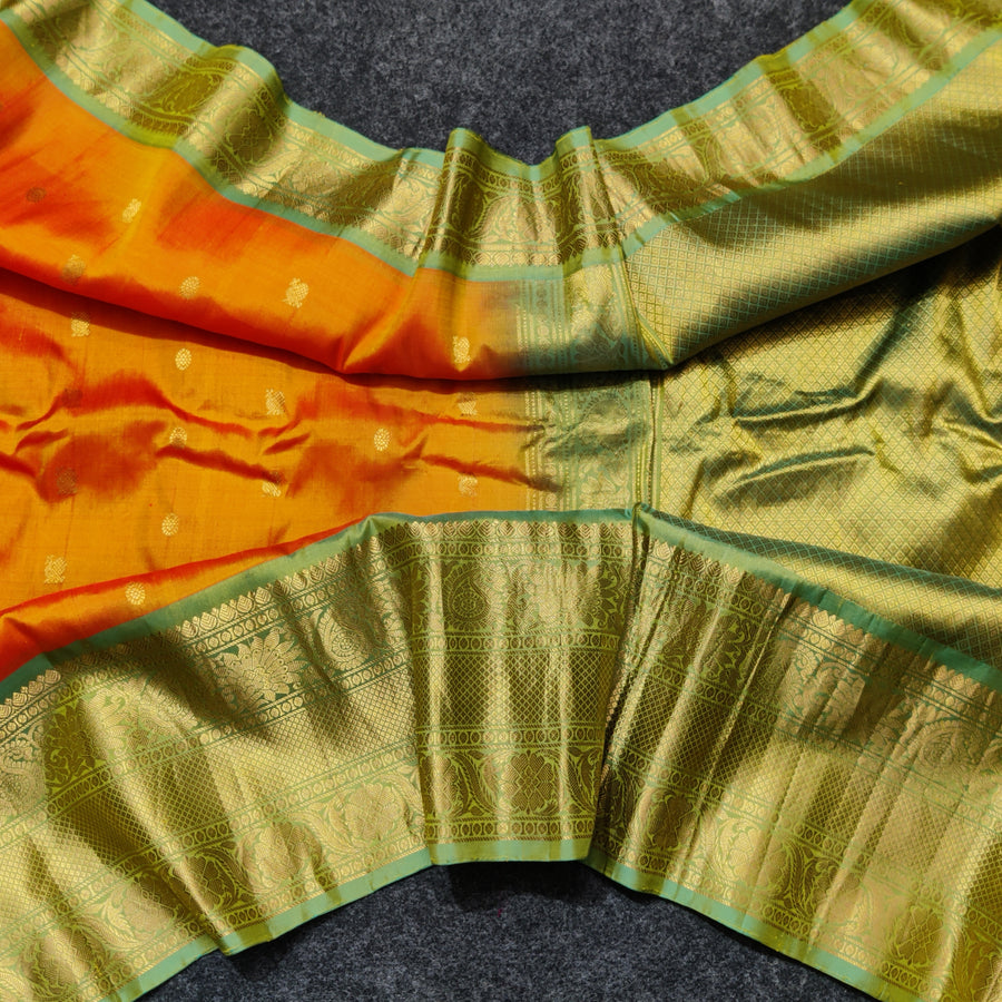 Gadwal Handloom pure silk- GPS03