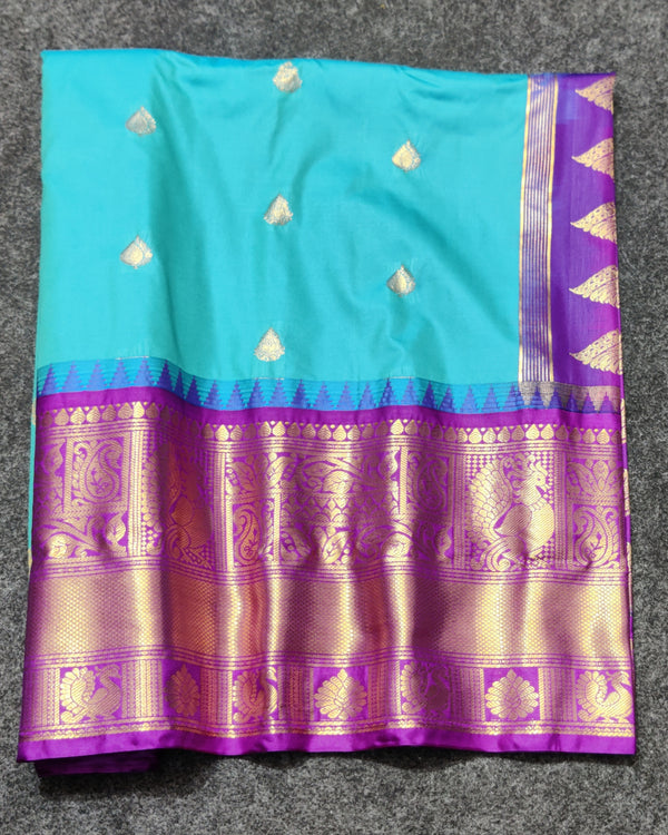 Gadwal Semi Silk Saree - GSM08