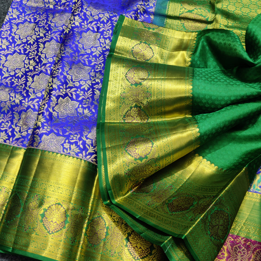 Kanchi Meenakari Brocade Pure handloom Silk Saree - KMP3203