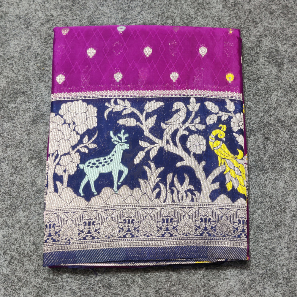 Chinon crepe silk Saree- C03