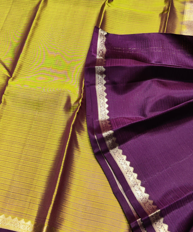 Kanchi pattu small border saree - KMP3015