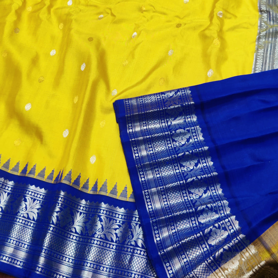 Gadwal Kuttu handloom Pure silk saree - GPS135