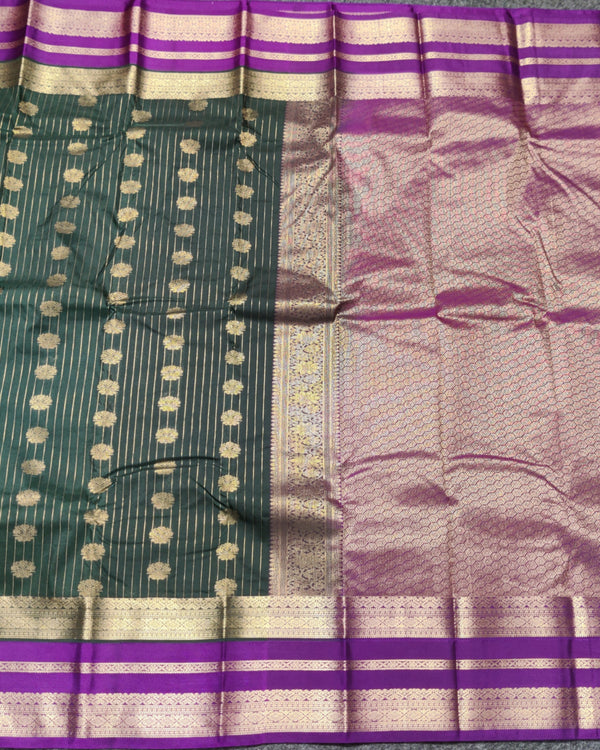 Kanchi semi vintage silk Saree -KS17 alternate view