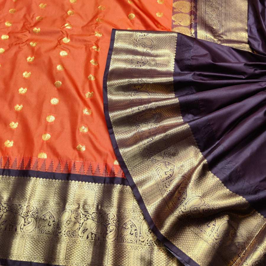 Gadwal Semi Silk Saree - GSM01
