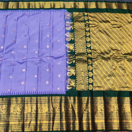 Gadwal Pure silk check Saree - GPS175