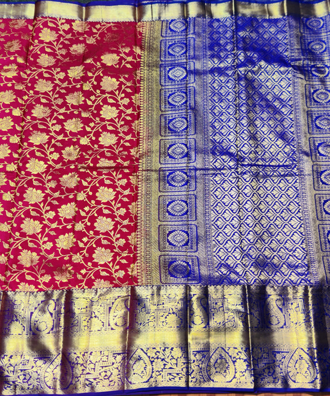 Kanchi pattu half fine Bridal Saree - HF07