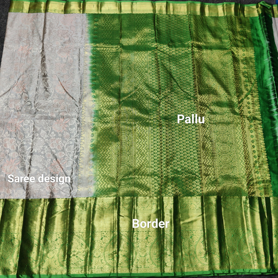 Kanchi pattu half fine bridal wear saree HF03