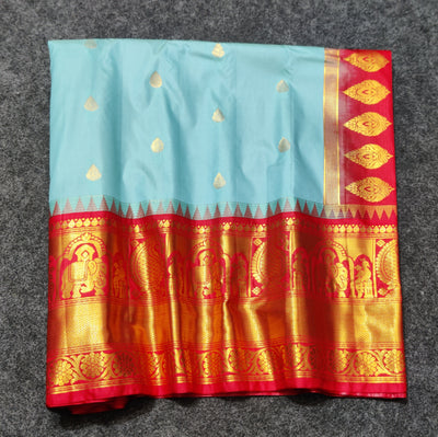 Gadwal Semi Silk Saree - GSM27