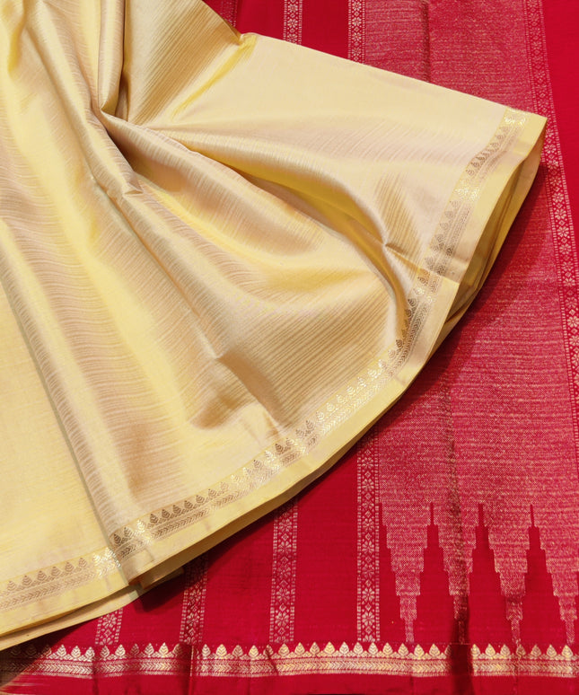 Kanchi pattu small border saree - KMP2031