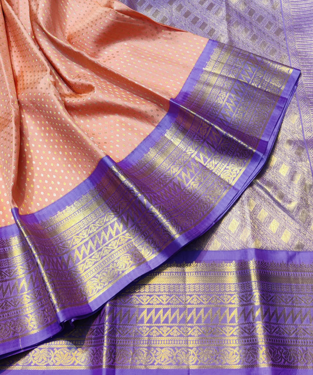 Kanchi pure kuttu border Saree - KMP1300