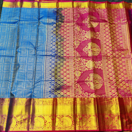 Kanchi Pattu Half Fine Brocade - SP13